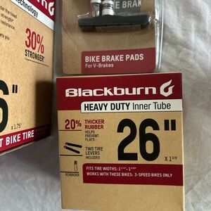 Blackburn tire break pads and tube